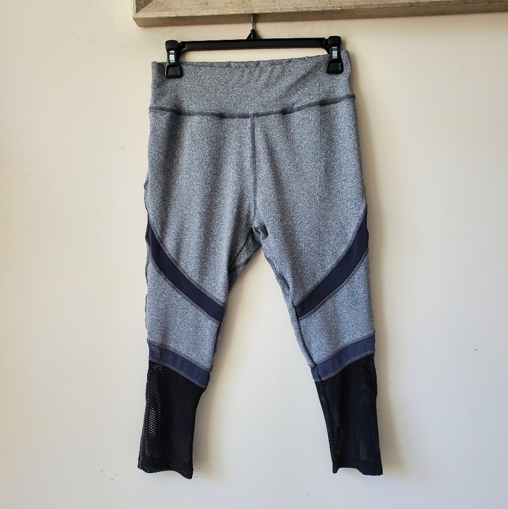 BSP mesh bottom high waist crop leggings Sz. L